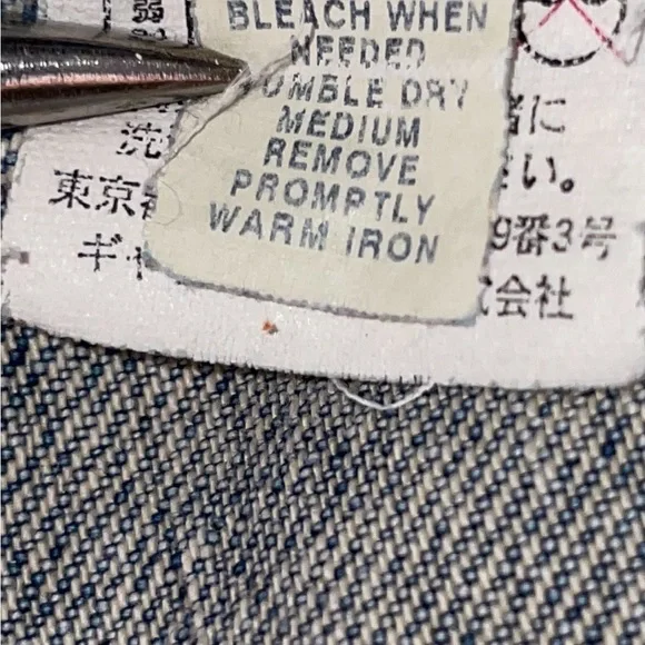 Unisex Gap Denim Gap Customized , Medium Wash Denim Icon Jean Jacket, Sz Large  - Picture 16 of 16